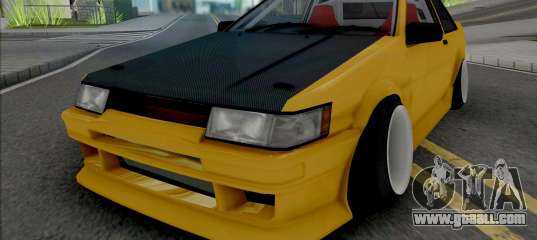 Toyota AE86 Coupe Yellow