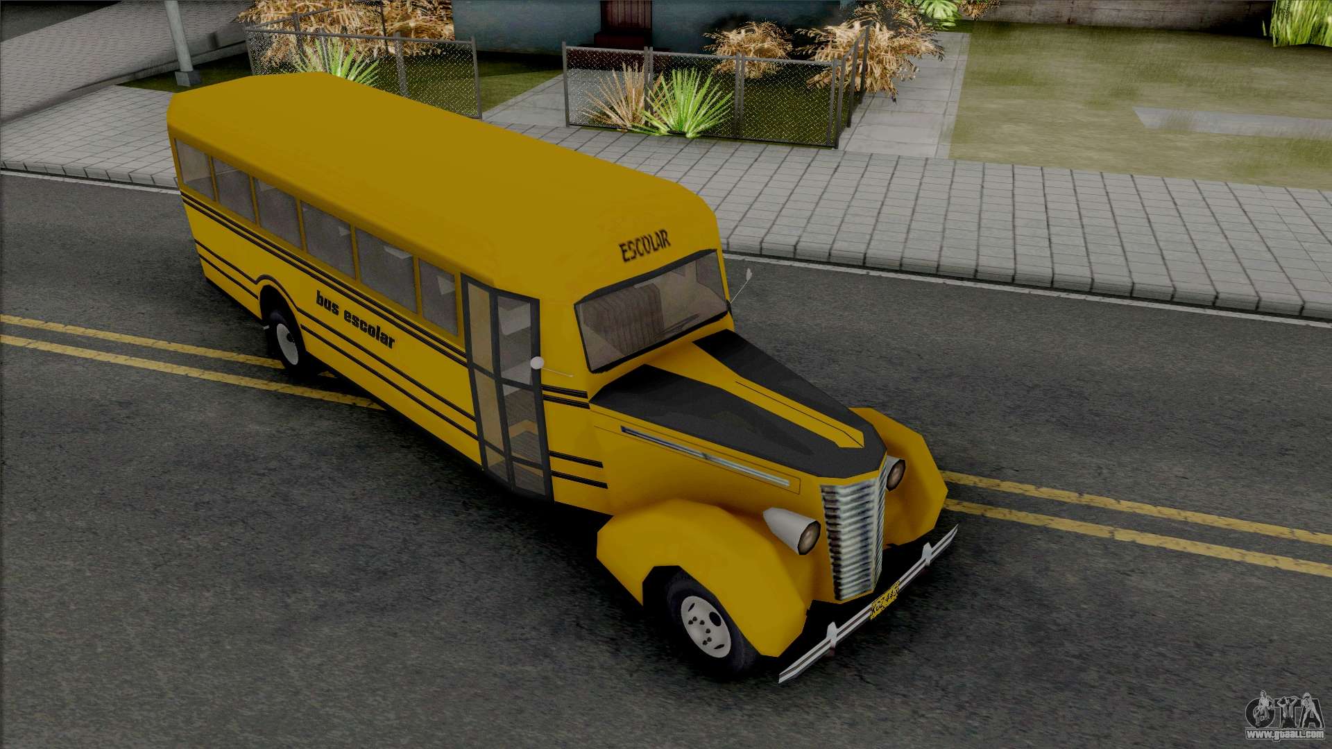 Download Dodge Bus Escolar (Hotdog) for GTA San Andreas