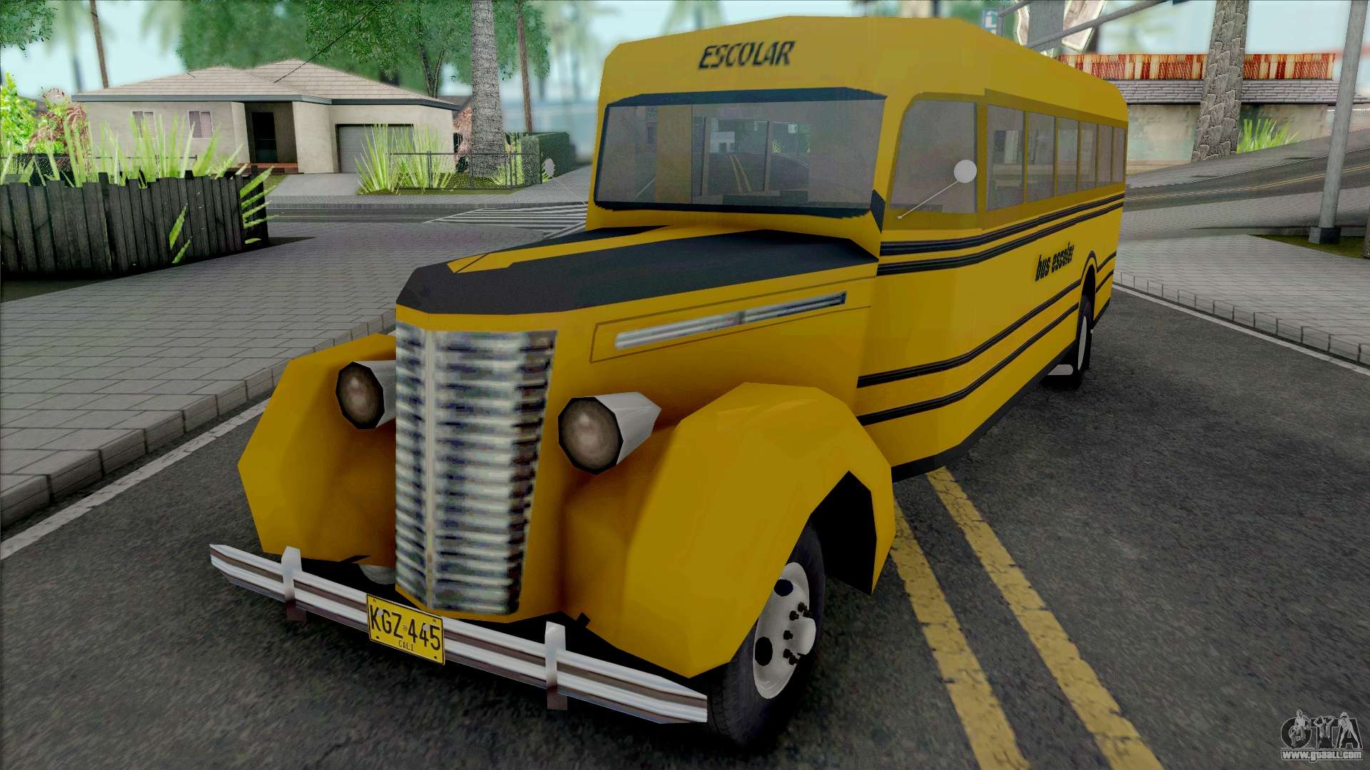 Download Dodge Bus Escolar (Hotdog) for GTA San Andreas