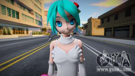 PDFT Hatsune Miku White Dress for GTA San Andreas