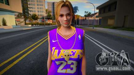 Tina Armstrong Fashion Lakers Ourstorys Jersey 1 for GTA San Andreas