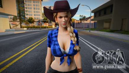 DOA Sarah Brayan Vegas Cow Girl Outfit Country 1 for GTA San Andreas