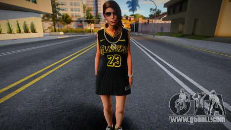 Lara Croft Fashion Casual - Los Angeles Lakers 2 for GTA San Andreas