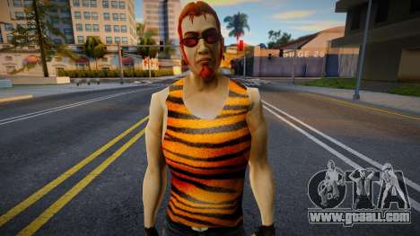 Postal Dude in a tiger jersey for GTA San Andreas