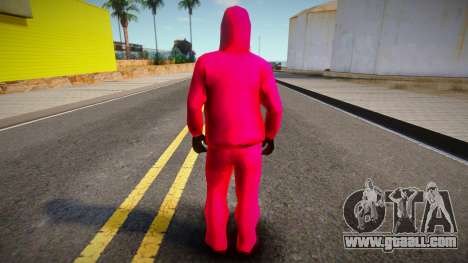 Squid Game Guard Outfit For CJ 2 for GTA San Andreas