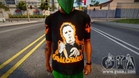 Halloween Black T-shirt for GTA San Andreas