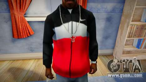 Nike Air Jacket White Red for GTA San Andreas