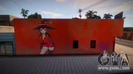 Mural Megumin Konosuba for GTA San Andreas
