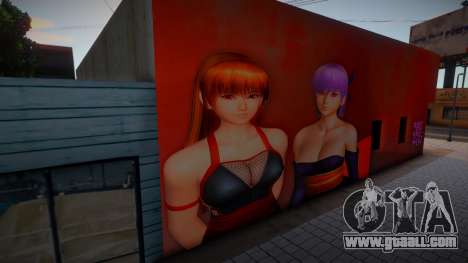 DOA Hot Kasumi and Ayane Mural 1 for GTA San Andreas