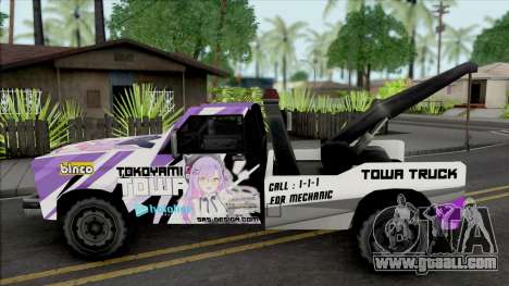 Tow Truck Tokoyami Towa Itasha for GTA San Andreas