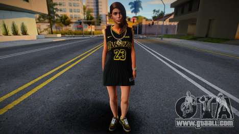 Lara Croft Fashion Casual - Los Angeles Lakers 1 for GTA San Andreas