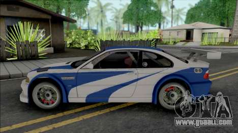 BMW M3 GTR (NFS Most Wanted Intro Cutscene) for GTA San Andreas