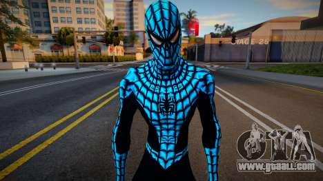 Spiderman Web Of Shadows - Blue Crystal Suit for GTA San Andreas
