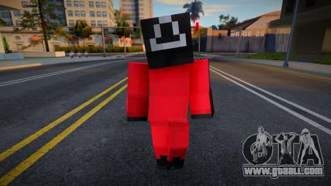 Minecraft Squid Game - Trangle Guard for GTA San Andreas