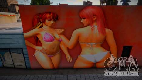 Hot Honoka and Kasumi Mural for GTA San Andreas