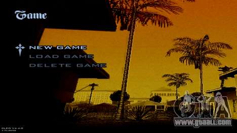 Full Menu Background Image for GTA San Andreas