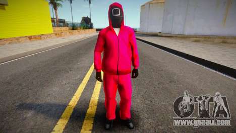 Squid Game Guard Outfit For CJ 2 for GTA San Andreas
