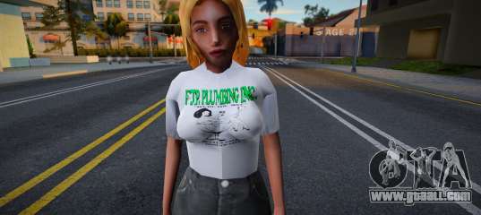 Girl in a T-shirt