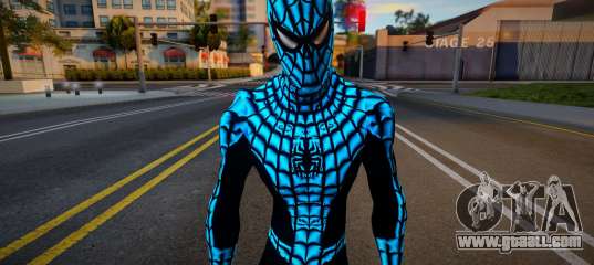 Spiderman Web Of Shadows - Blue Crystal Suit for GTA San Andreas