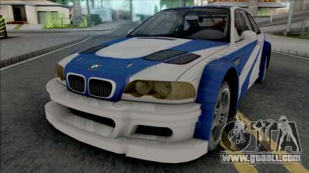 BMW M3 GTR (NFS Most Wanted Intro Cutscene) for GTA San Andreas