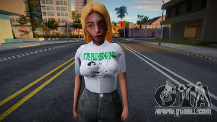 Girl in a T-shirt for GTA San Andreas