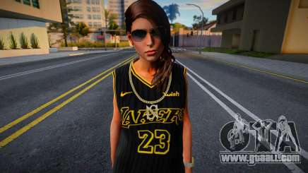 Lara Croft Fashion Casual - Los Angeles Lakers 2 for GTA San Andreas