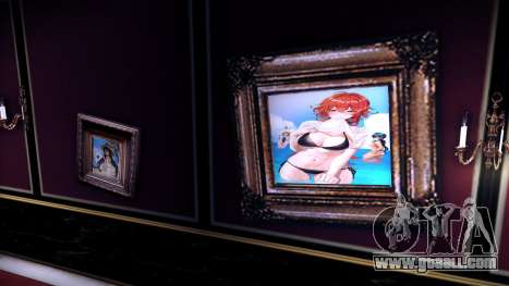 Waifu Potrait at Tommys Mansion for GTA Vice City
