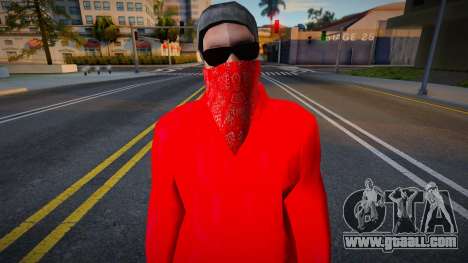 Blood gang skin 1 for GTA San Andreas