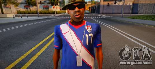 Guy in soccer jersey