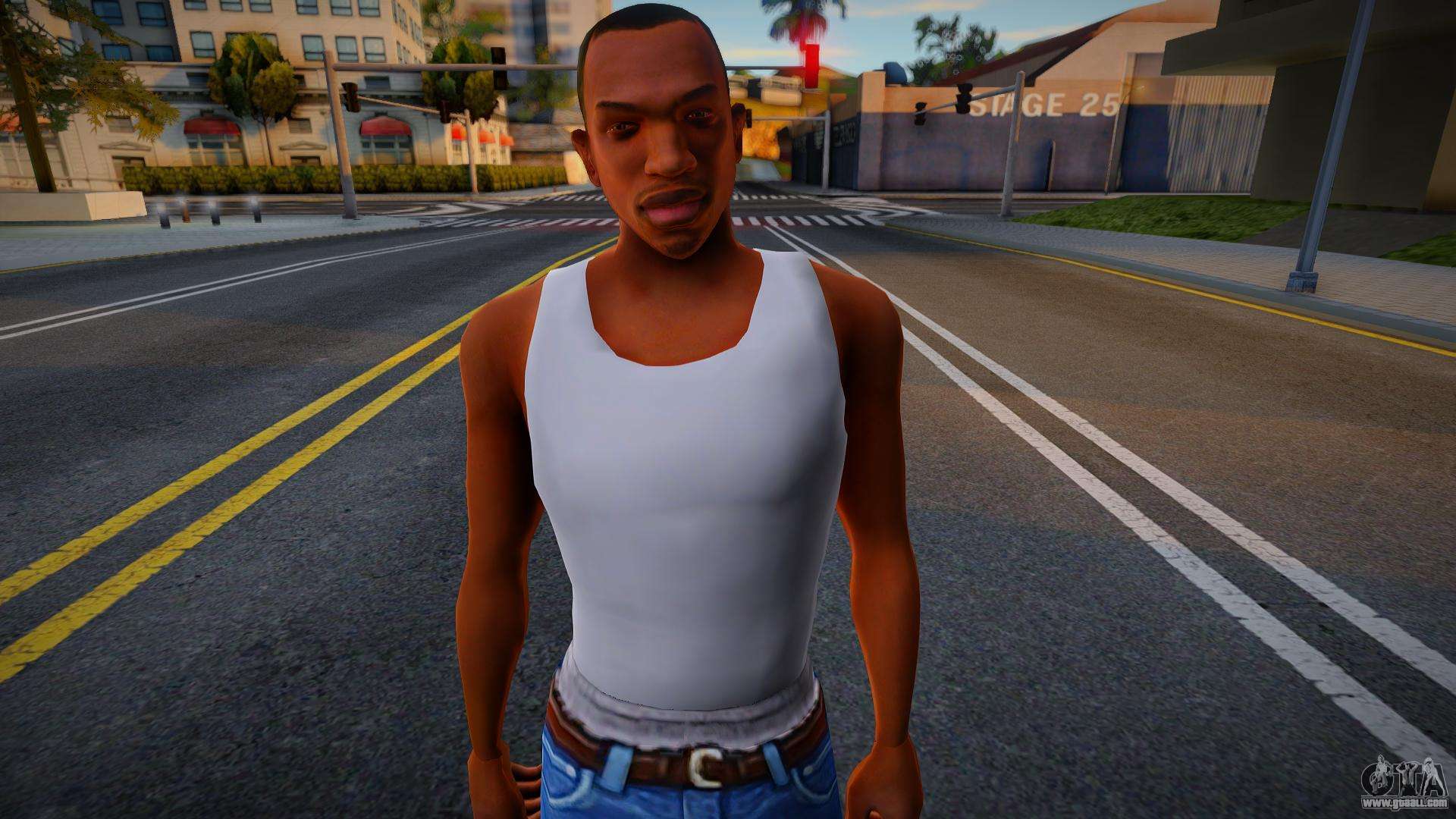 Gta sa definitive android. GTA San Andreas Карл Джонсон. Карл Джонсон в ГТА. Carl Johnson Definitive Edition. Carl Johnson GTA San Andreas.