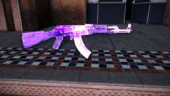 AK-47 Skin Ice Fuchsia for GTA Vice City