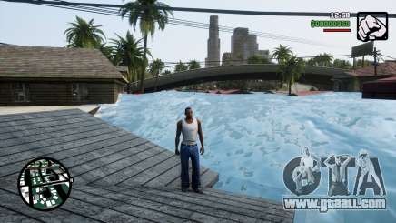 Water Level Flood Roof with Waves for GTA San Andreas Definitive Edition