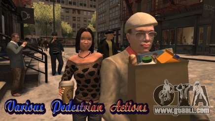 Various Pedestrian Actions for GTA 4