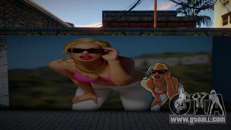 3D Girl Mural for GTA San Andreas
