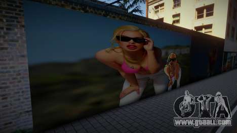 3D Girl Mural for GTA San Andreas