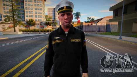 Navy sailor in office uniform for GTA San Andreas