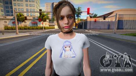 Claires Casual T-Shirt MiniSkirt for GTA San Andreas