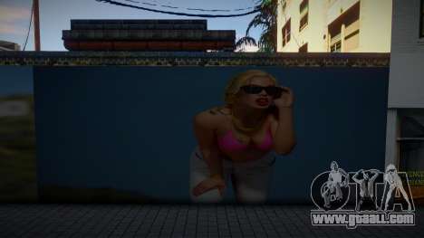 3D Girl Mural for GTA San Andreas