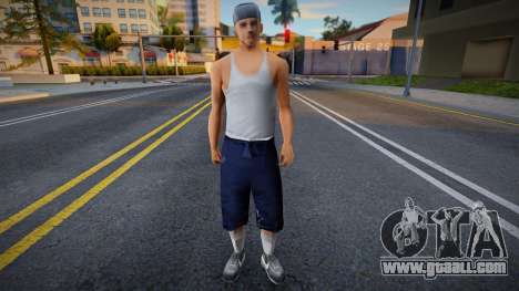 A young guy in a T-shirt for GTA San Andreas