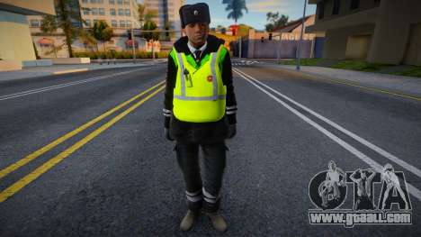 Traffic police inspector in a jacket for GTA San Andreas