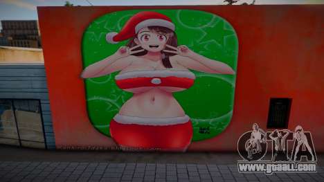 Little Witch Academia Christmas Mural v1 for GTA San Andreas