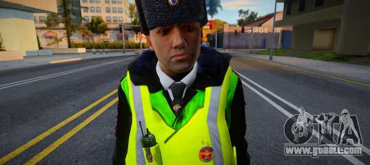 Traffic police inspector in a jacket for GTA San Andreas