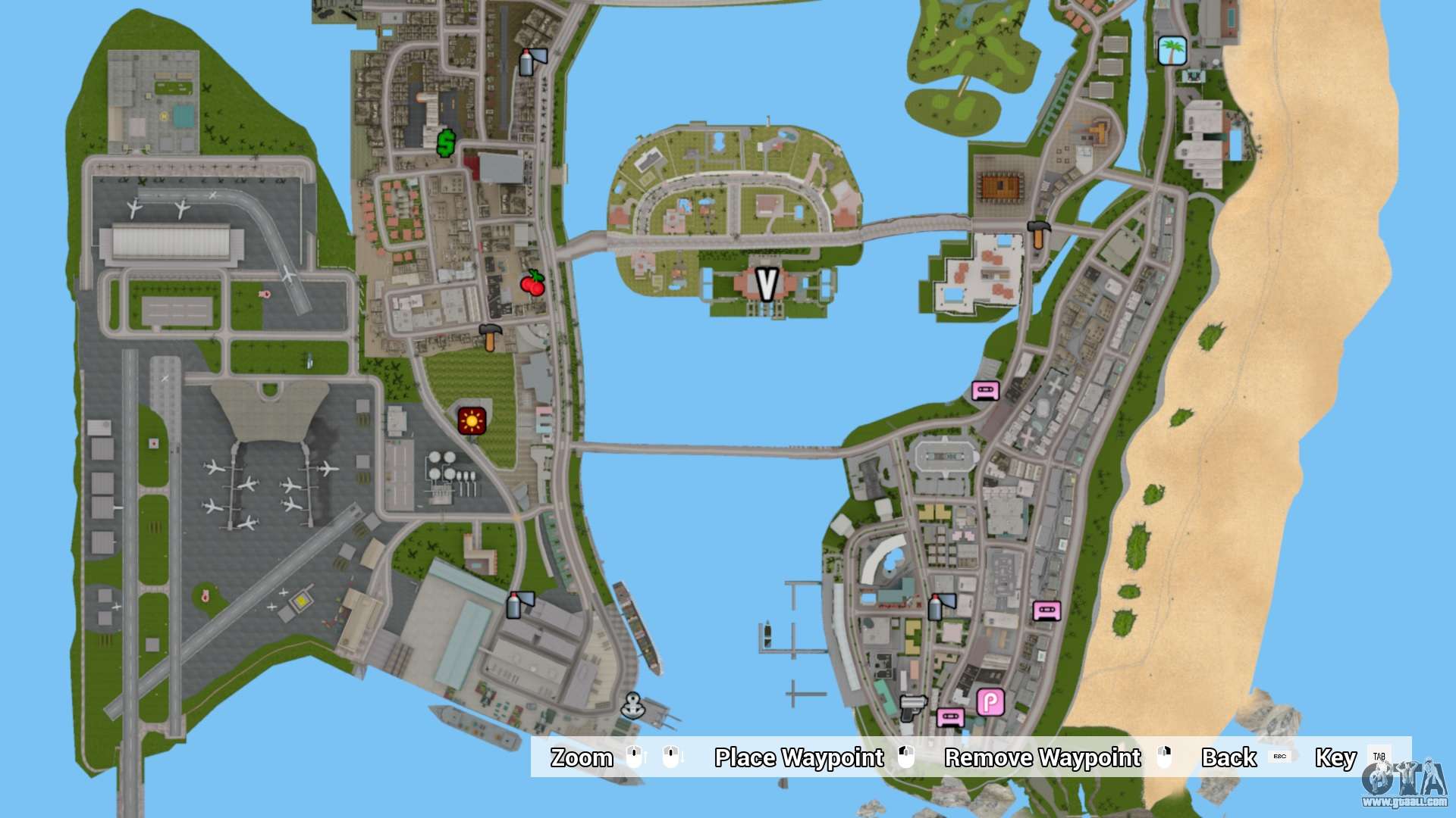 gta 3 vice city map