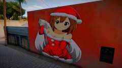 Mural de Yui Hirasawa de Navidad for GTA San Andreas