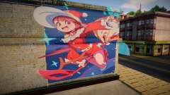 Little Witch Academia Christmas Mural v2 for GTA San Andreas