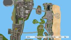 HD Satellite Map For Vice City for GTA Vice City Definitive Edition