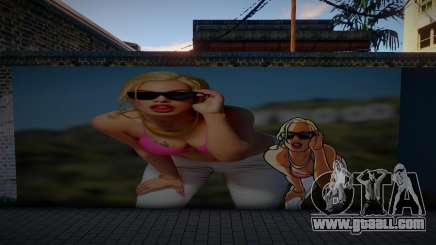 3D Girl Mural for GTA San Andreas