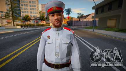 Soviet police officer in 1947 uniform for GTA San Andreas