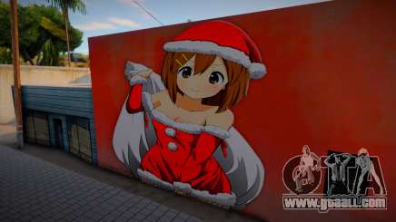 Mural de Yui Hirasawa de Navidad for GTA San Andreas