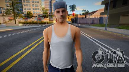 A young guy in a T-shirt for GTA San Andreas